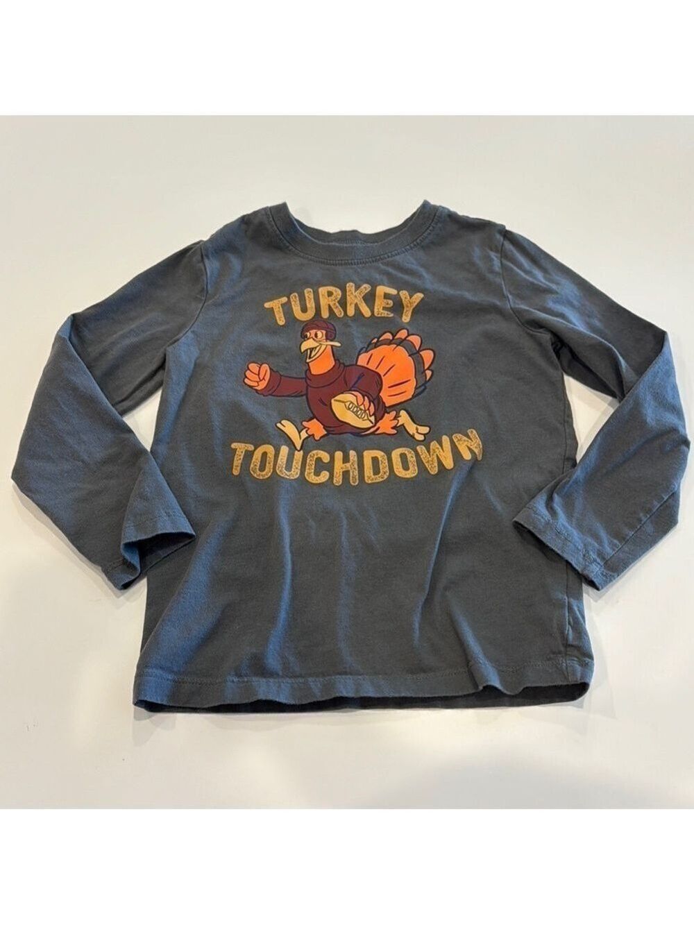 Carter's Long Sleeve Tee Turkey Thanksgiving 4T